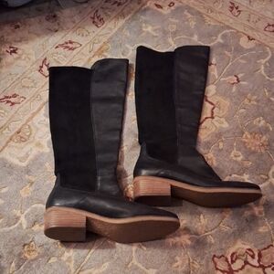 Lucky Brand Black Leather Boots